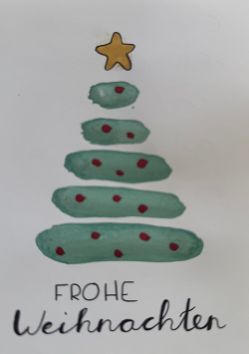 Weihnachtskarte 3 kl