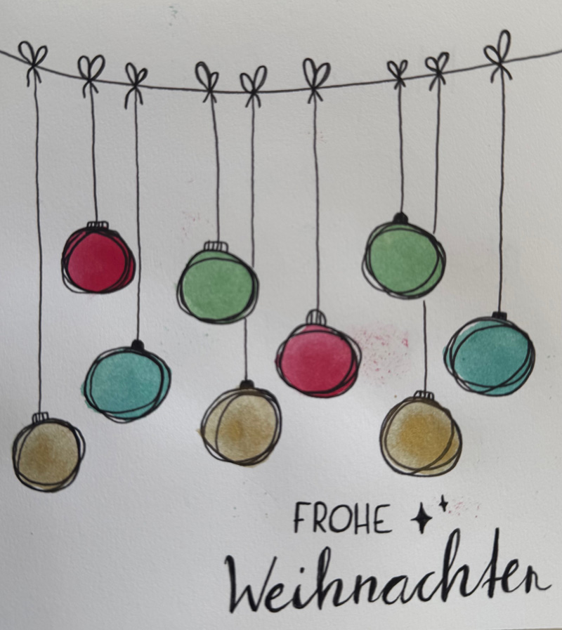 Weihnachtskarte 9 kl